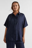Satin Short Sleeve Shirt  Midnight Sky  hi-res