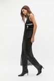 Textured Satin Top  Black  hi-res