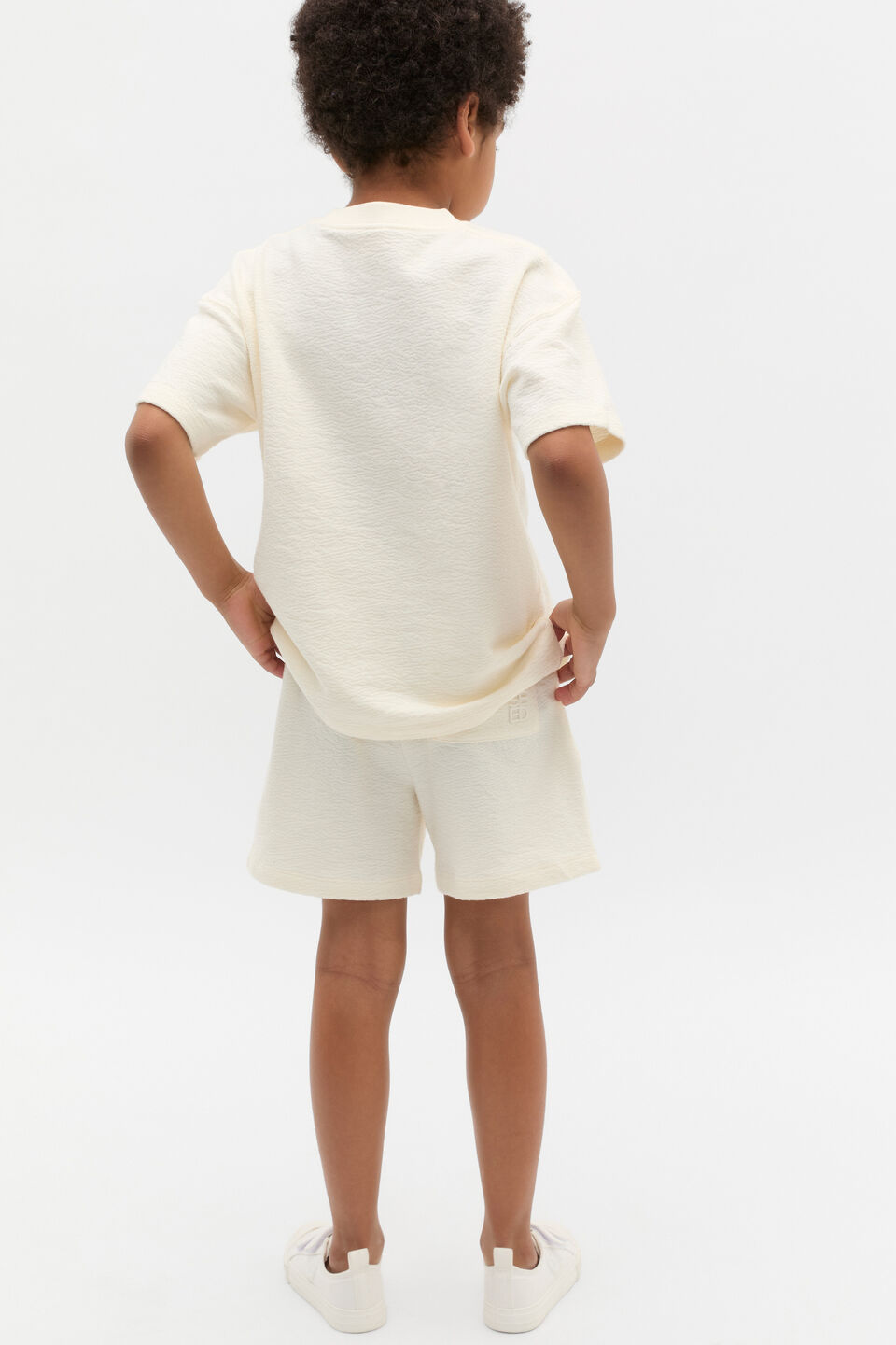 Relaxed Track Tee  Vintage Cream