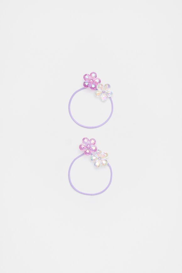 Flower Bauble Elastics  Lavender  hi-res