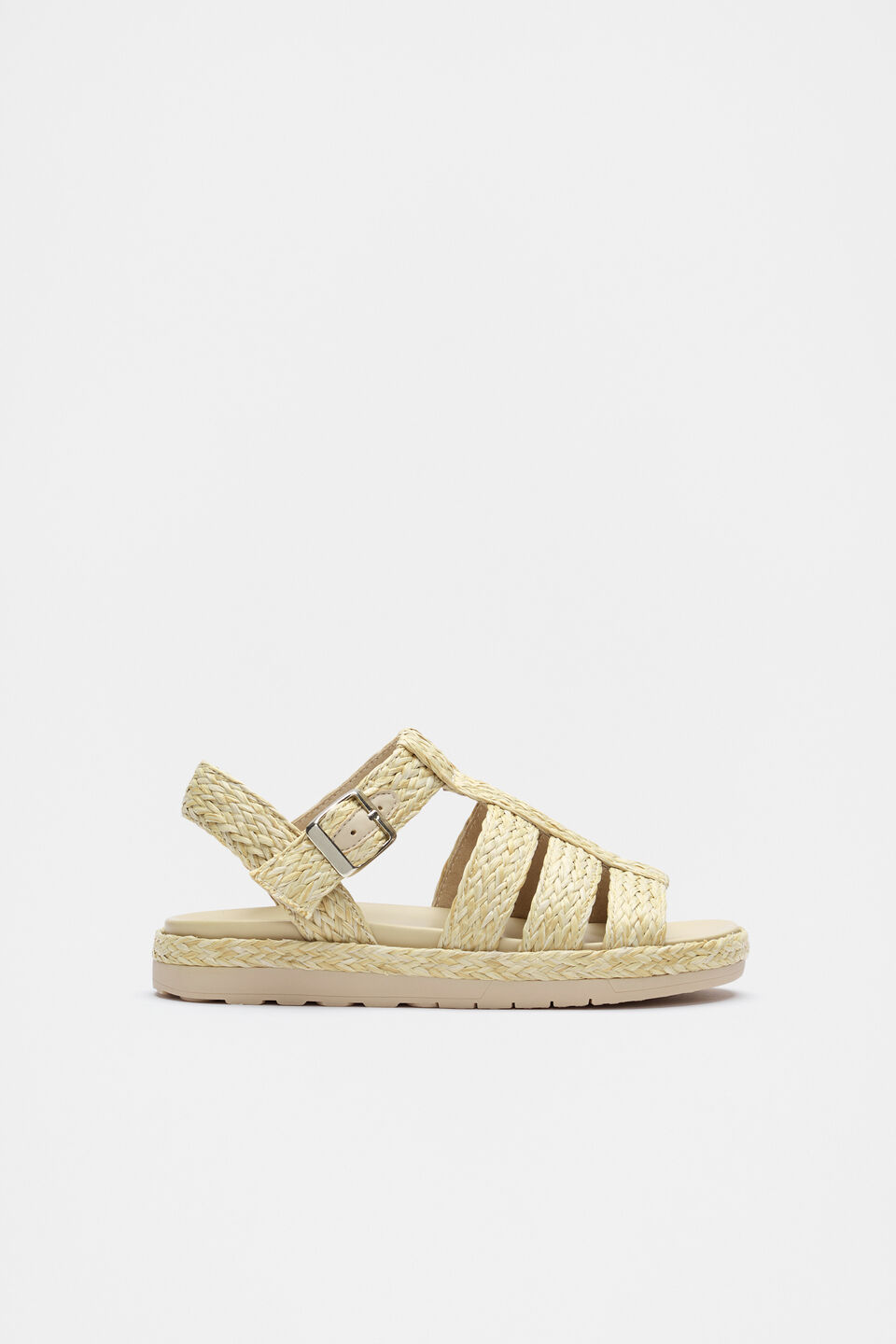 Woven Cage Sandal  Natural
