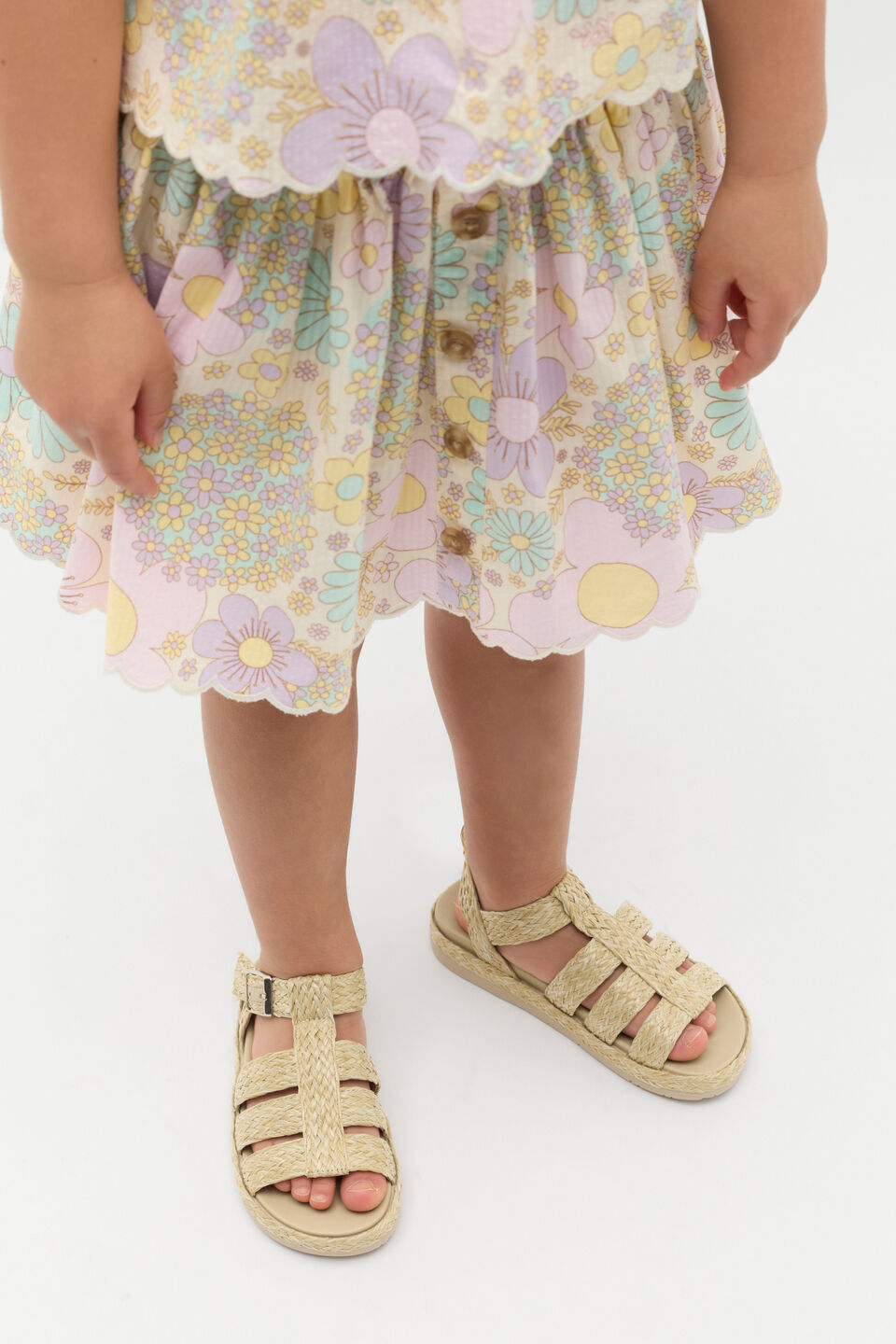 Woven Cage Sandal  Natural