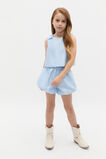 Satin Bubble Short  Ice Blue  hi-res