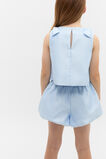 Satin Bubble Short  Ice Blue  hi-res