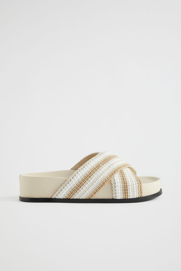Annika Crochet Slide  Stone  hi-res