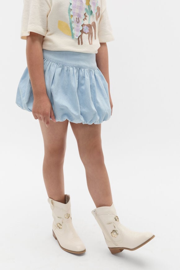 Bubble Skirt  Powder Blue Wash  hi-res