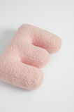 Teddy Initial Cushion Dusty Rose  E  hi-res