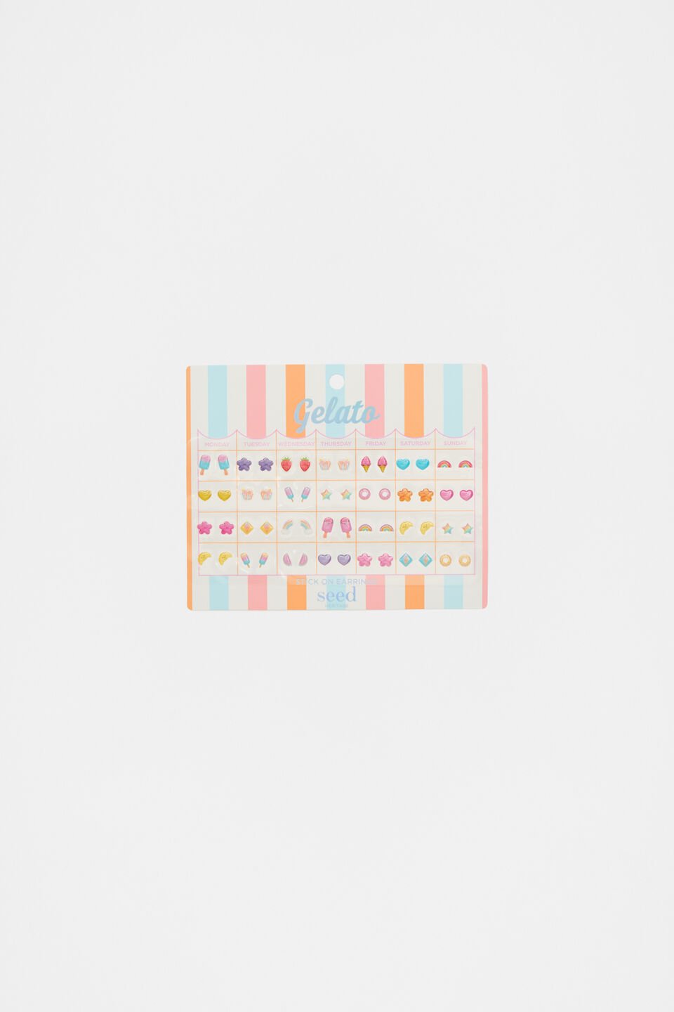 Gelato Stick On Earrings  Multi