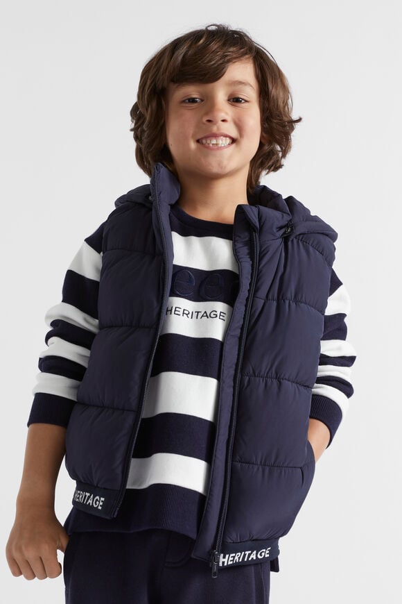 Core Logo Vest  Midnight Blue  hi-res