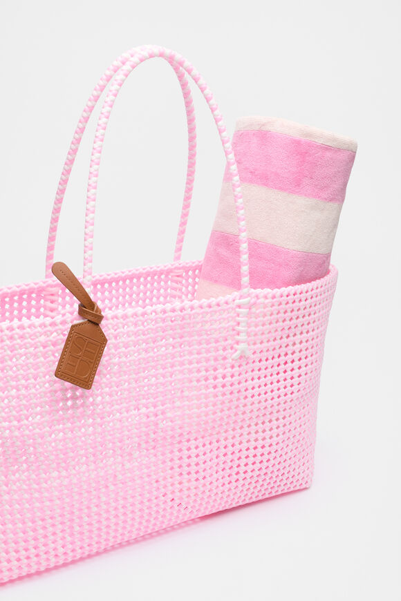 Woven Market Bag  Fairy Floss  hi-res