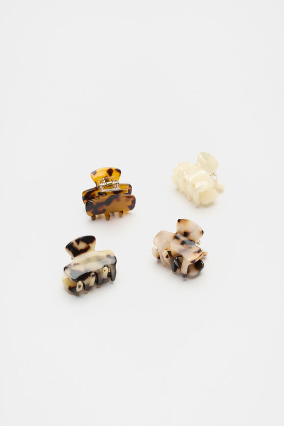 Tort Mini Hair Claws  Tort  hi-res