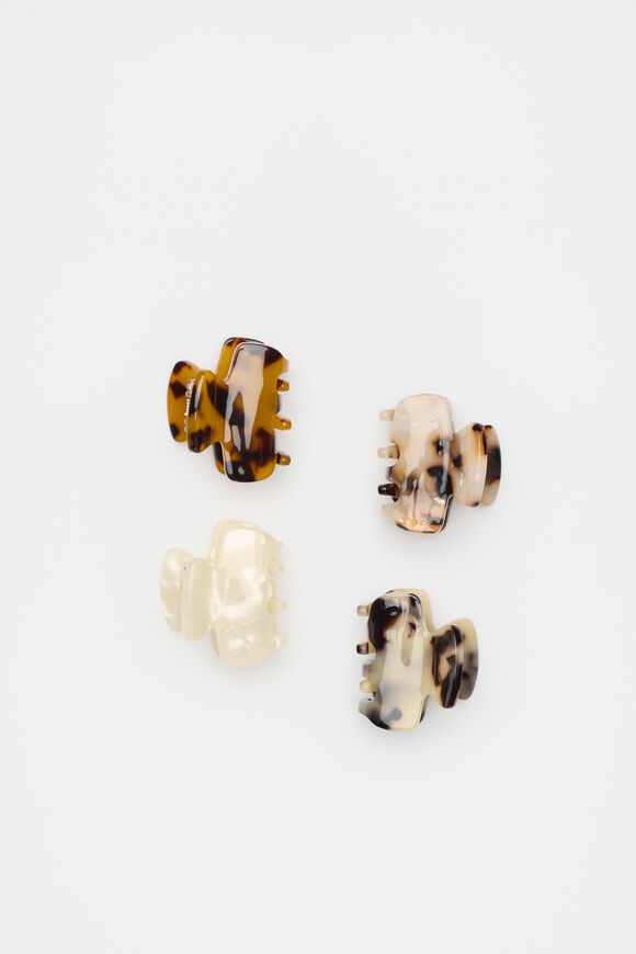 Tort Mini Hair Claws  Tort  hi-res