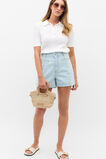 Textured Polo Knit  Whisper White  hi-res