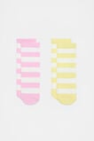 Stripe Sock 2 Pack  Lemongrass  hi-res