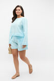 Linen Button Tab Short  Skyway  hi-res