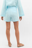 Linen Button Tab Short  Skyway  hi-res