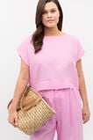 Linen Boxy Shell Top  Fairy Floss  hi-res