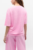 Linen Relaxed Tee  Fairy Floss  hi-res