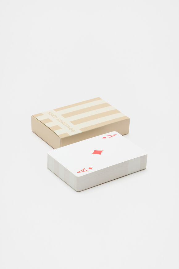 Seed Playing Cards  Ecru  hi-res