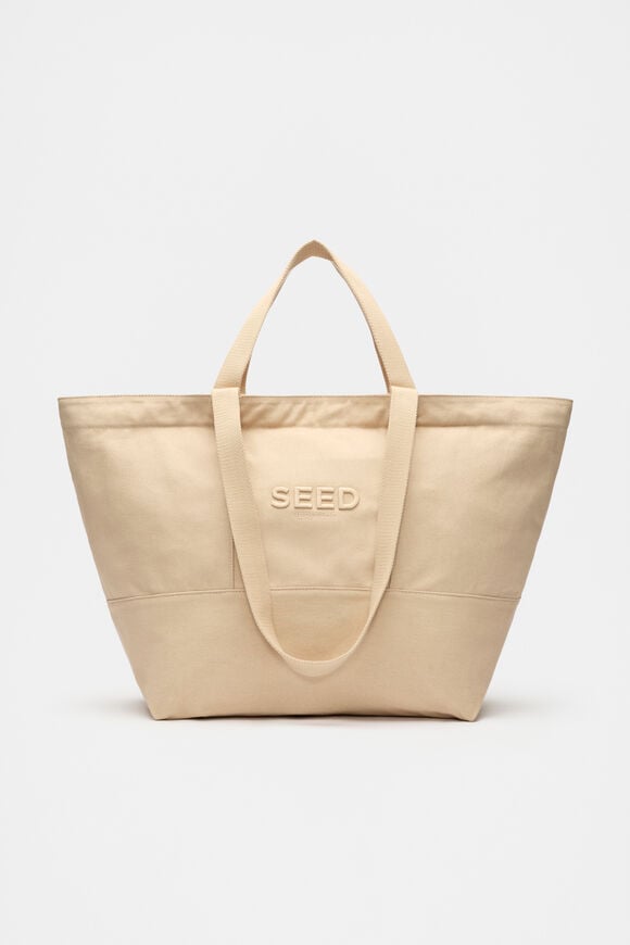 Seed Overnight Tote  Ecru Seed Overnight Tote  Ecru  hi-res