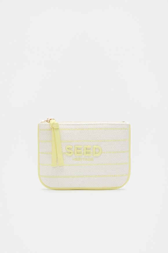Seed Mini Pouch  Lemongrass Stripe Seed Mini Pouch  Lemongrass Stripe  hi-res