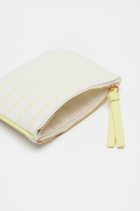 Seed Mini Pouch  Lemongrass Stripe Seed Mini Pouch  Lemongrass Stripe  hi-res