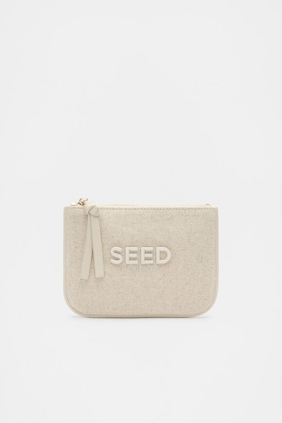 Seed Mini Pouch  Natural Seed Mini Pouch  Natural  hi-res