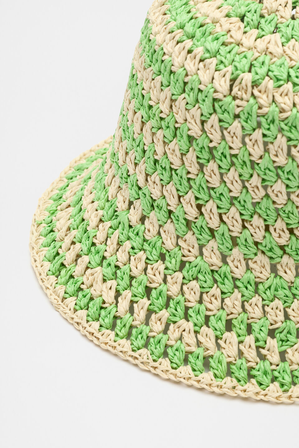 Two Tone Bucket Hat  Green Apple