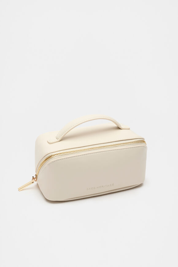 Zip Around Cosmetic Case Small  Stone Zip Around Cosmetic Case Small  Stone  hi-res