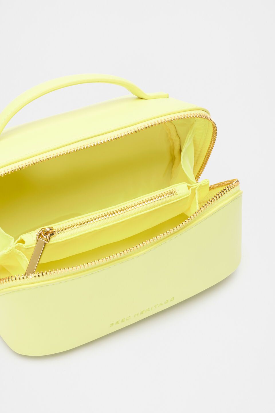Zip Around Cosmetic Case Small  Lemongrass