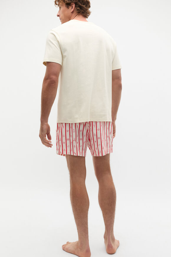 Christmas Stripe Pyjamas  Vintage Cream  hi-res