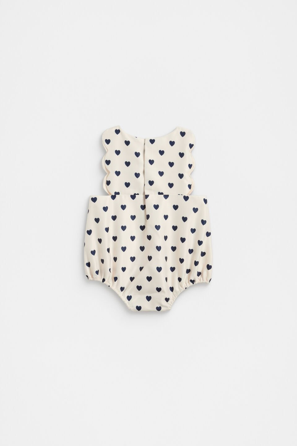 Scallop Heart Romper  Multi