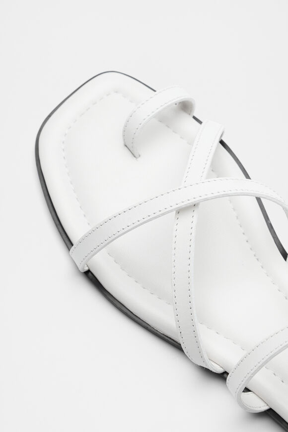 Addison Flat Sandal  White Addison Flat Sandal  White  hi-res