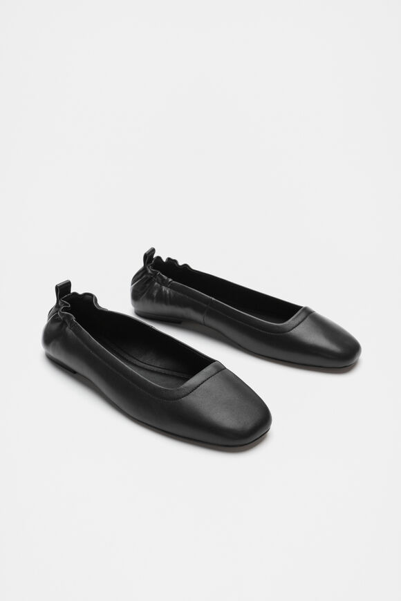 Addie Elasticated Ballet Flat  Black Addie Elasticated Ballet Flat  Black  hi-res