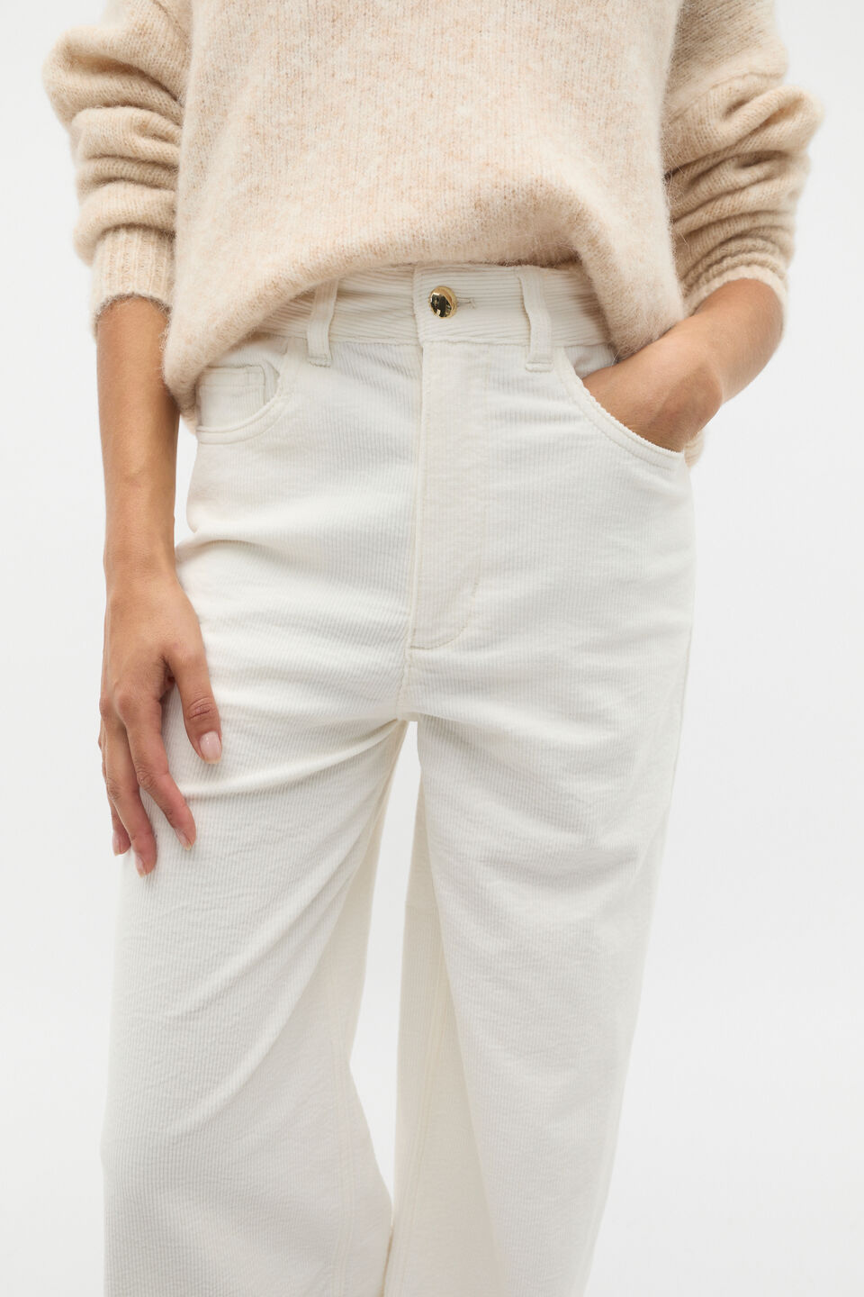 Corduroy Pant  Cloud Cream