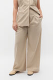 Pinstripe Pleat Pant  Latte Pinstripe  hi-res
