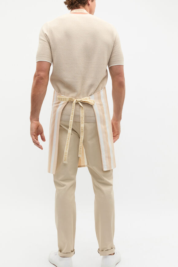 Alyra Stripe Adult Apron  Ecru  hi-res