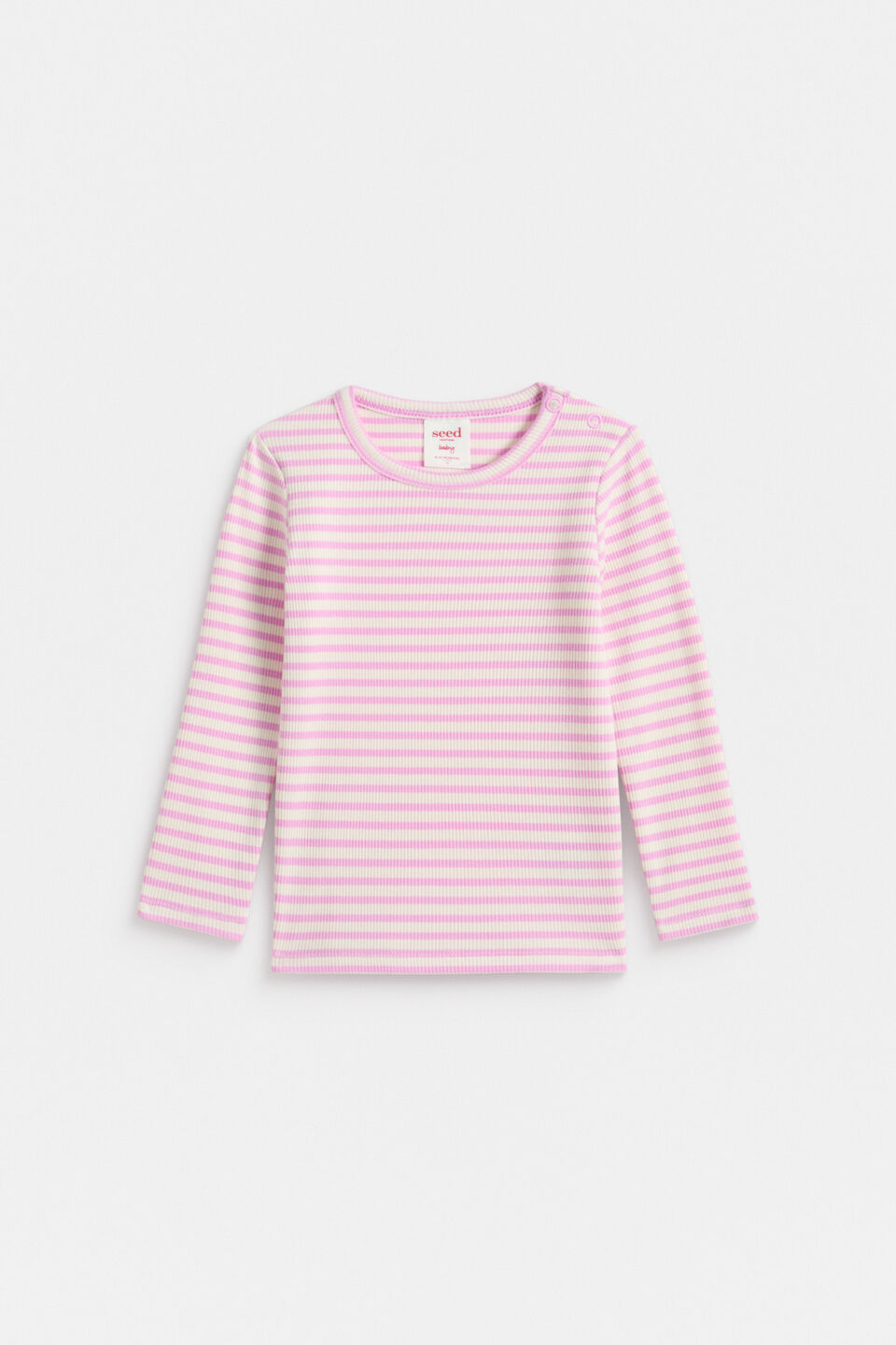 Core Rib Tee  Fairy Floss Stripe