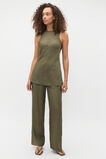 Textured Satin Bias Cut Tank  Olive Leaf  hi-res