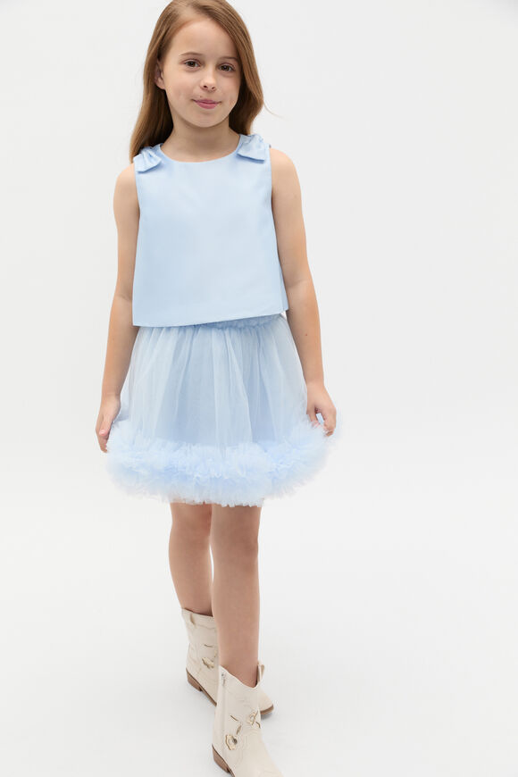 Tulle Skirt  Ice Blue Tulle Skirt  Ice Blue  hi-res
