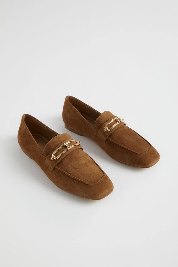 Blair Trim Loafer  Tan Suede  hi-res