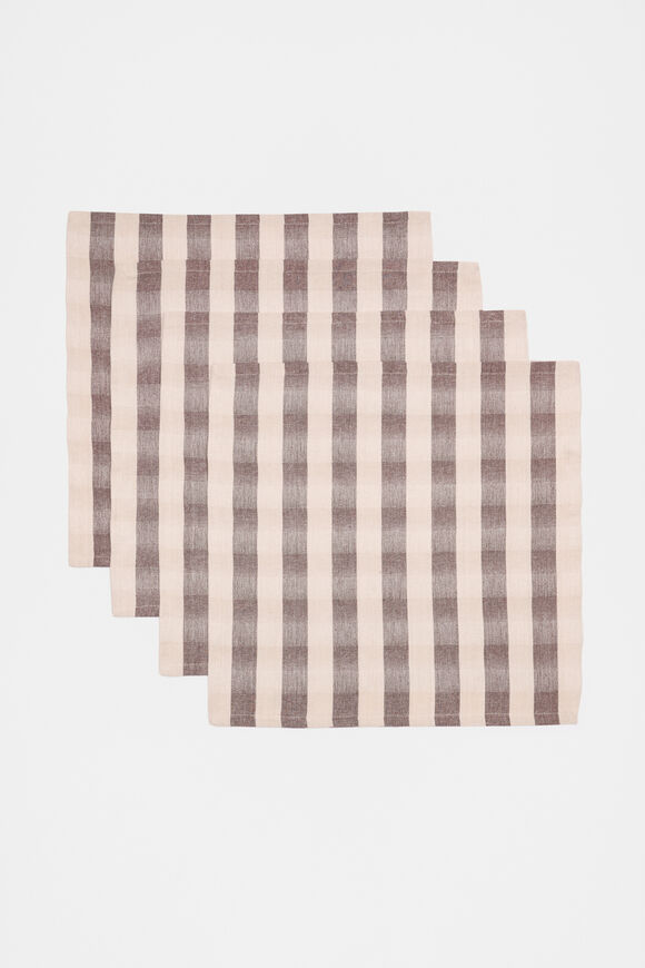 Devin Napkin Set of 4  Claret Devin Napkin Set of 4  Claret  hi-res