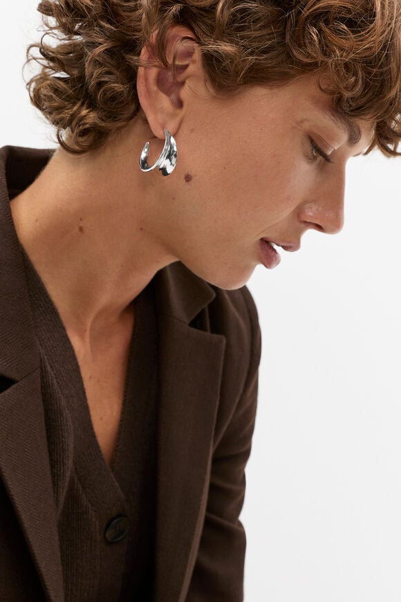 Inverted Hoop  Silver  hi-res