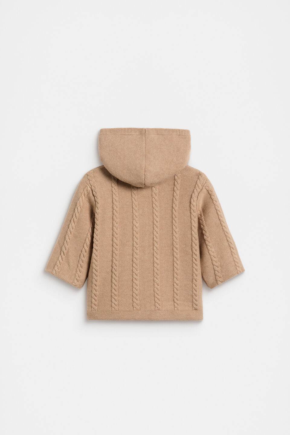 Cable Knit Jacket  Biscuit
