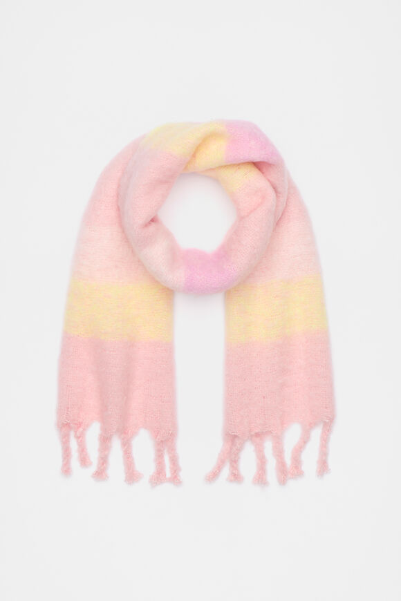 Stripe Scarf  Rose Petal Stripe Scarf  Rose Petal  hi-res