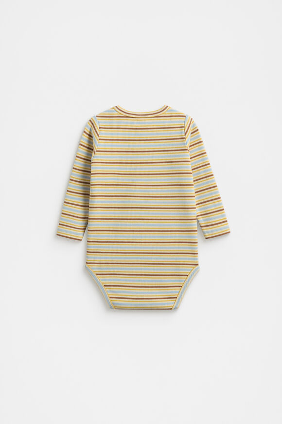 Logo Stripe Bodysuit  Multi Logo Stripe Bodysuit  Multi  hi-res