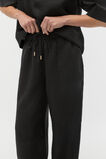 Core Linen Casual Tie Pant  Black Core Linen Casual Tie Pant  Black  hi-res