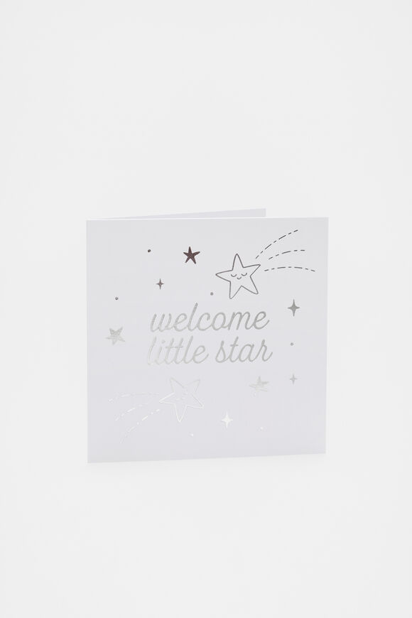 Welcome Little Star Card  Multi Welcome Little Star Card  Multi  hi-res