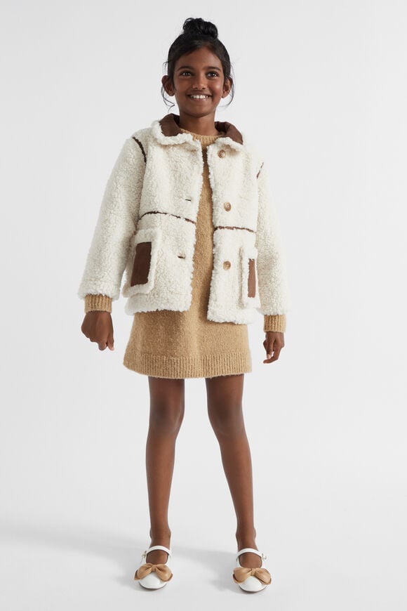 Fleece Jacket  Creme Fleece Jacket  Creme  hi-res