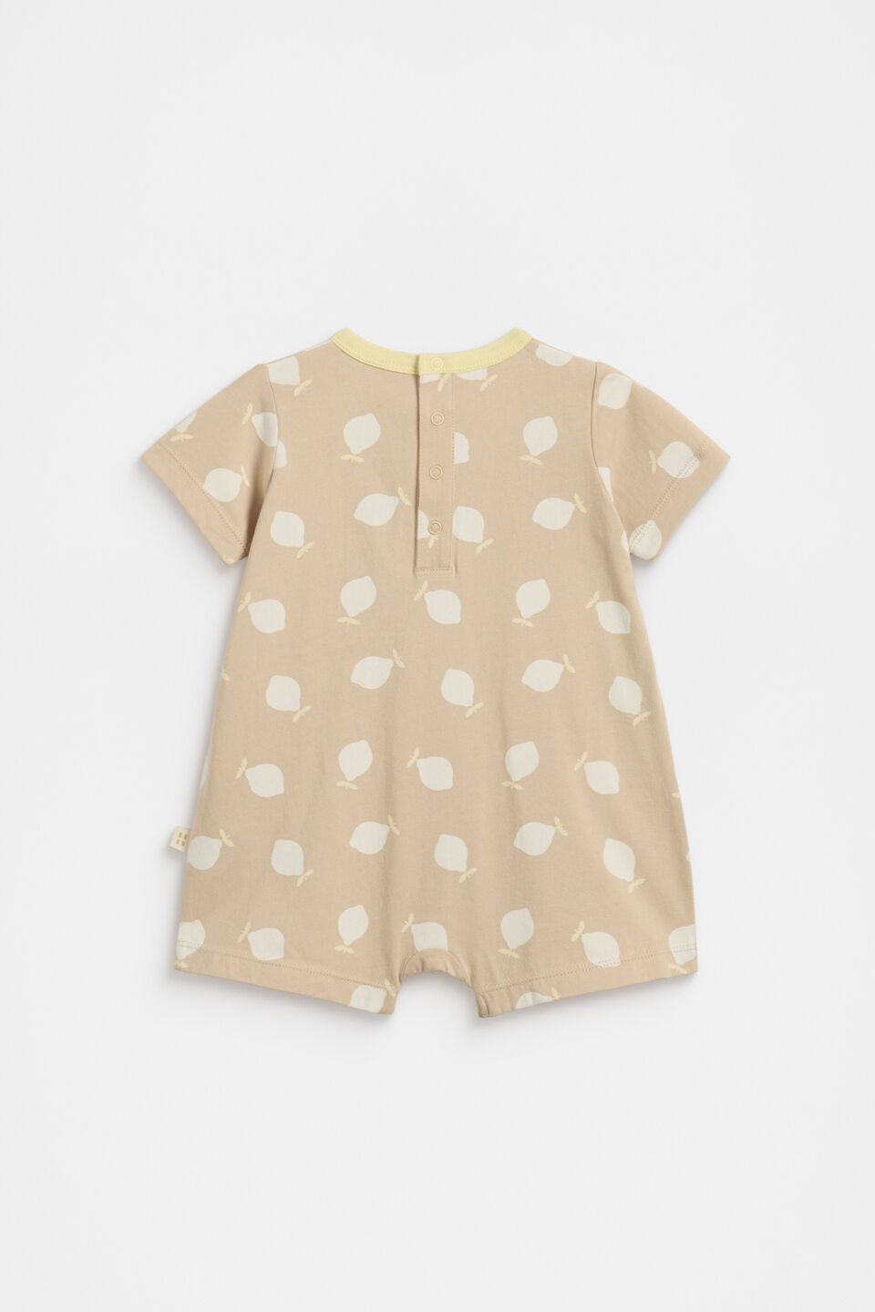 Lemon Tee Romper  Ecru